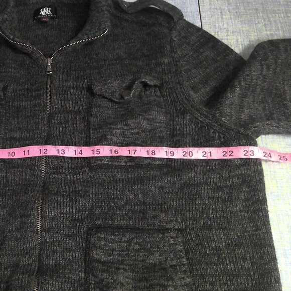 Rock & Republic Jacket Sweater Gray Long Sleeve Full Zip Men's XXL - Picture 6 of 8